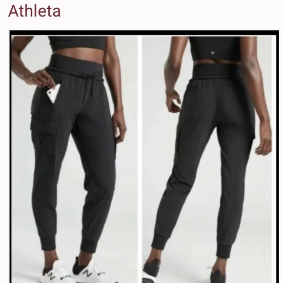 2/25 Athleta Sutton Jogger PantsCity Travel Commute high rise active - Picture 2 of 5